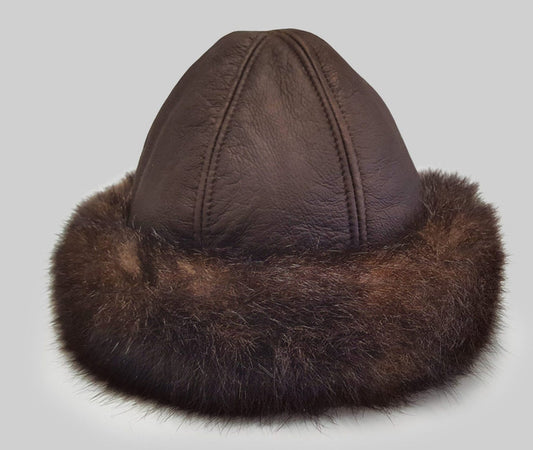 Possum & Leather Hat