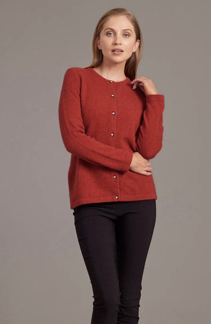 Cardigan With Crystal Buttons