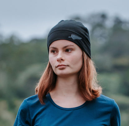 Merino Silver Fern Beanie