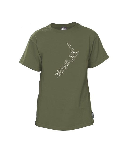 Kids NZ Map T-Shirt