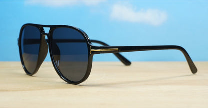 Black Aviator Sunglasses