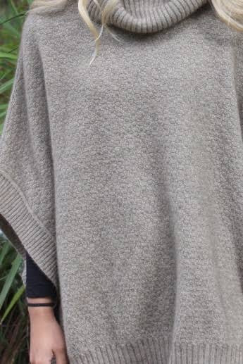 Lush Cowl Neck Poncho