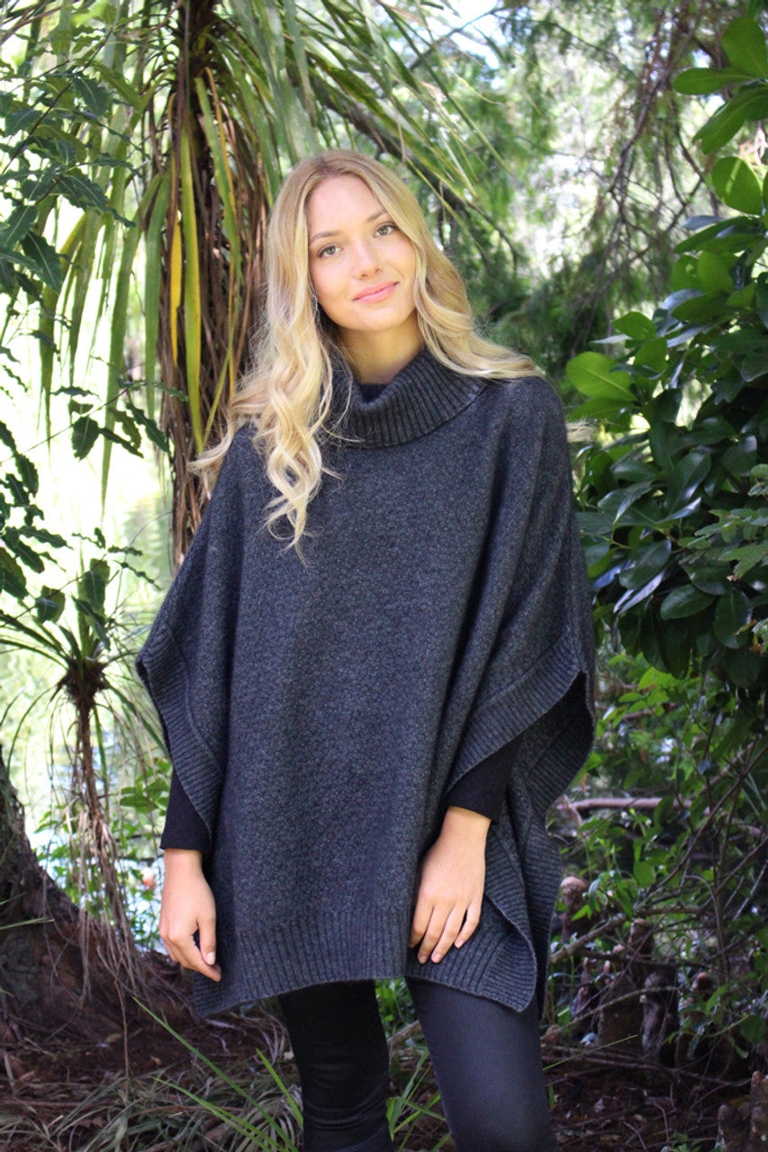 Cowl Neck Poncho