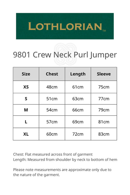 Crew Neck Purl Jumper