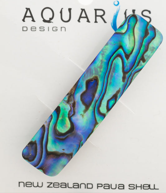 Paua Rectangle Hairclip