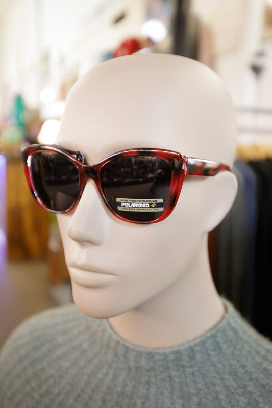 Giselle Red Cat Eye Sunglasses