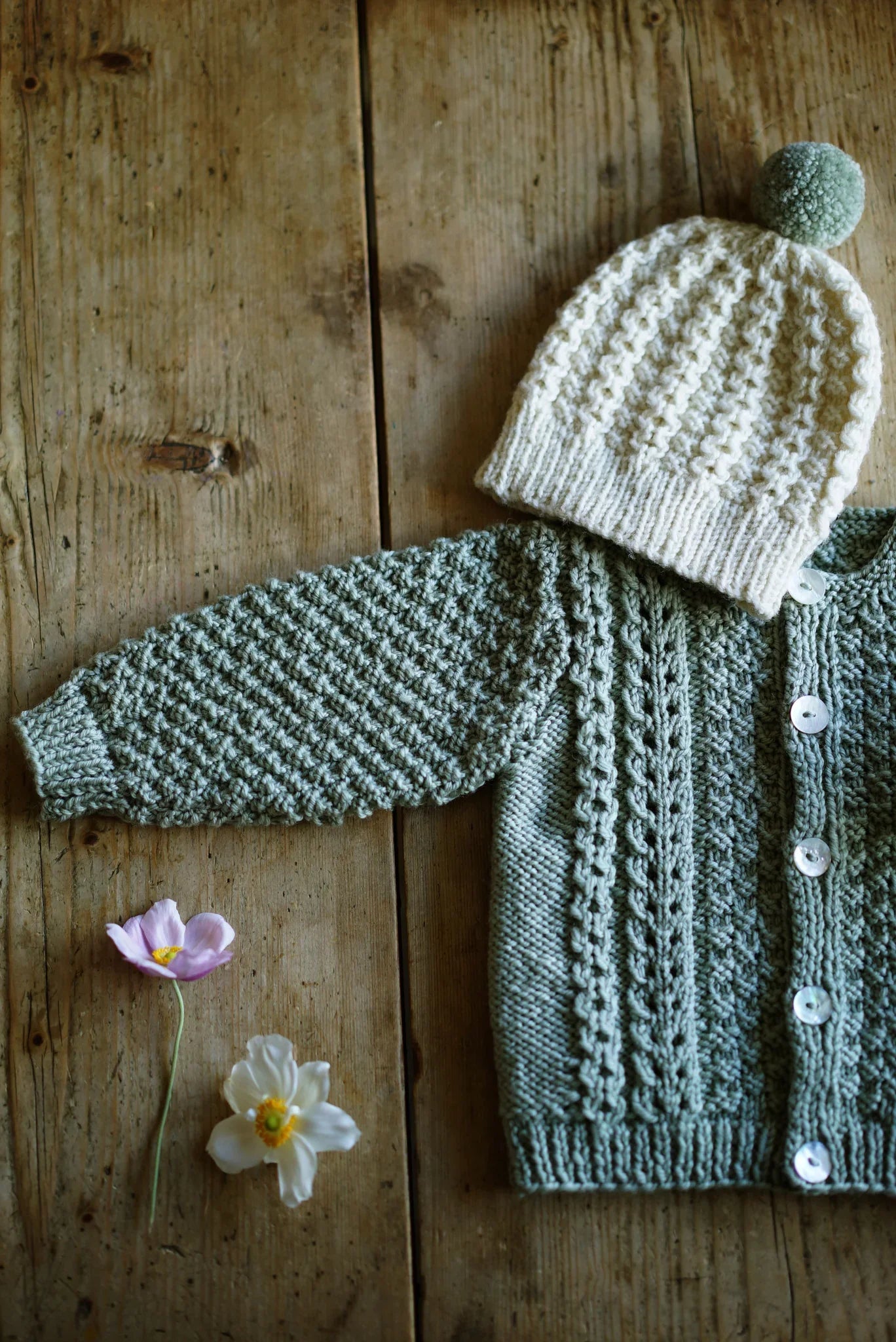 Addison Cardi and Beanie pattern