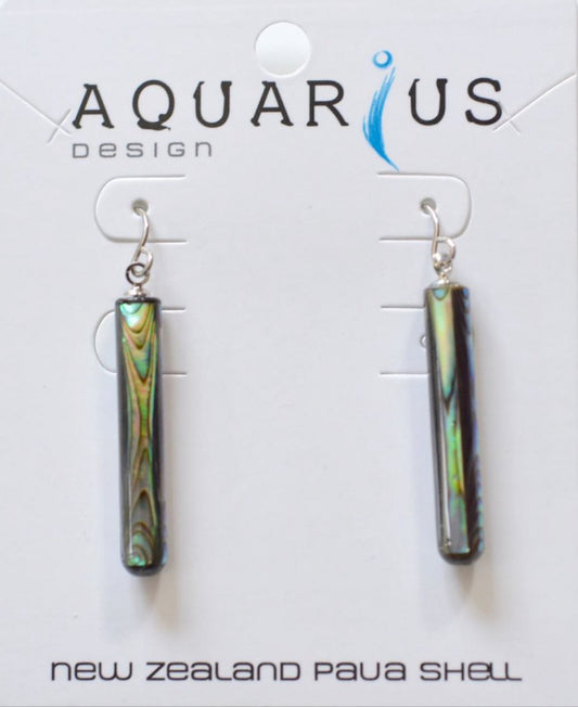 Paua Cylinder Earrings