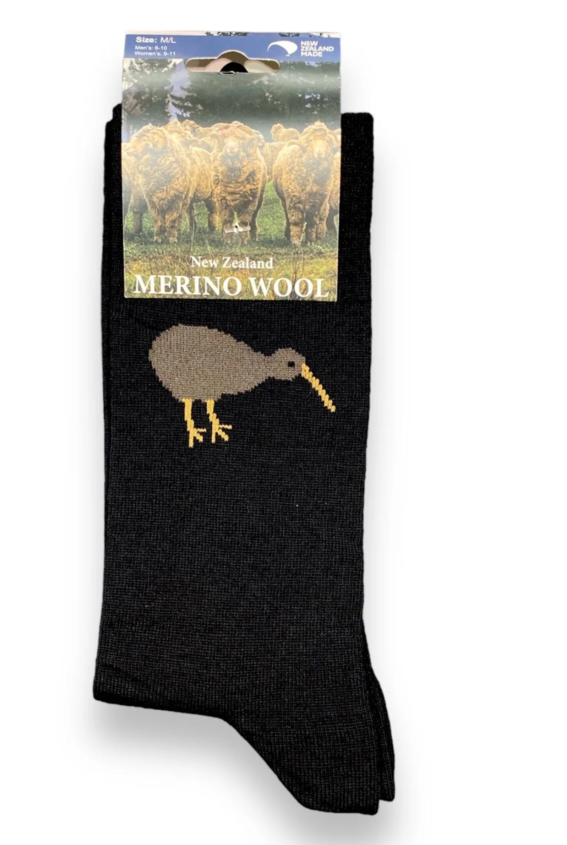 Black Merino Dress Socks