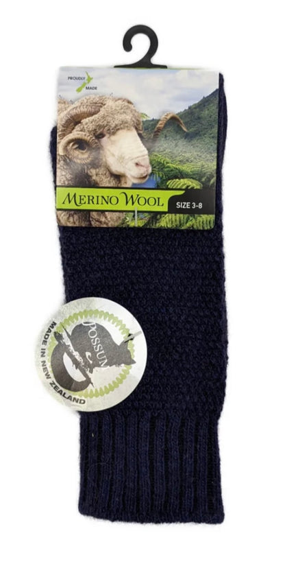 Waffle Possum & Merino Socks