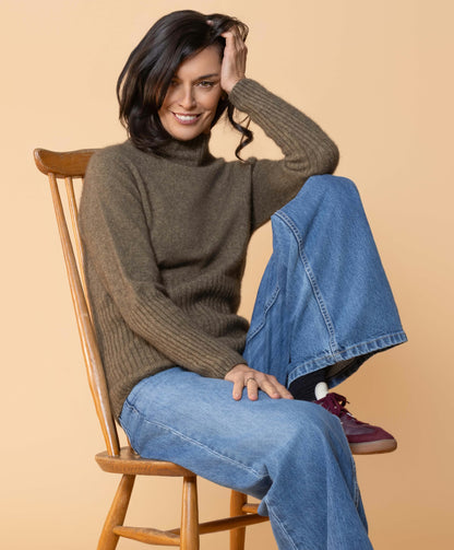 Rib Turtle Neck