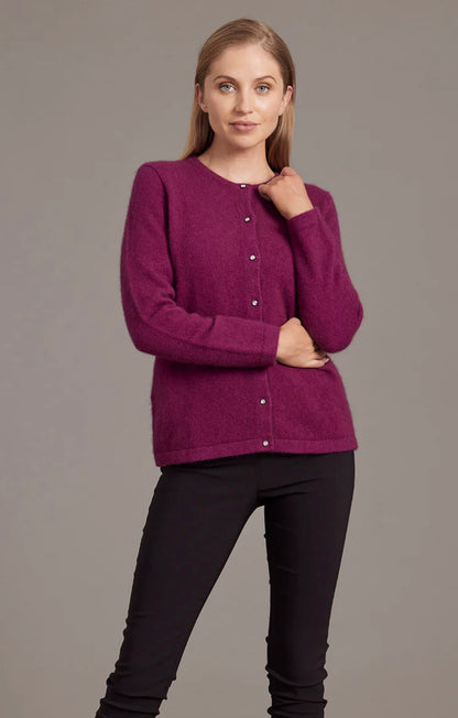 Cardigan With Crystal Buttons