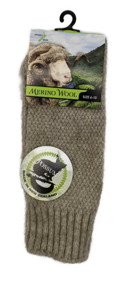 Waffle Possum & Merino Socks