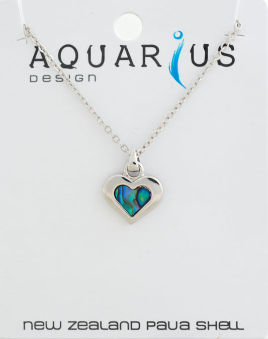 Paua Heart Pendant