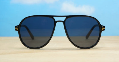 Black Aviator Sunglasses