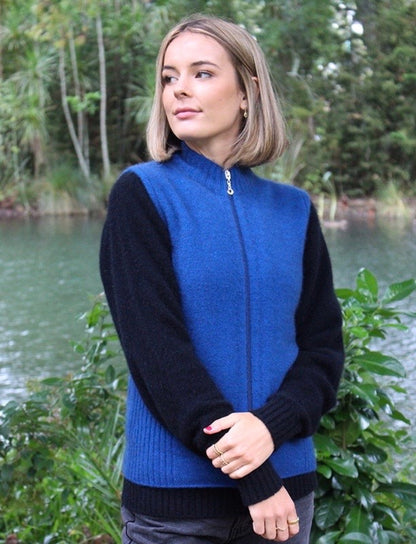 Zip Vest With Rib Detail