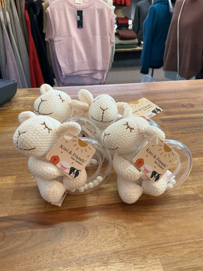 Rattle Sleeping Sheep Knitted