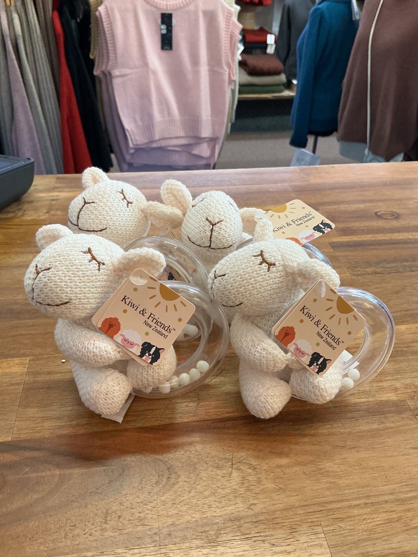 Rattle Sleeping Sheep Knitted