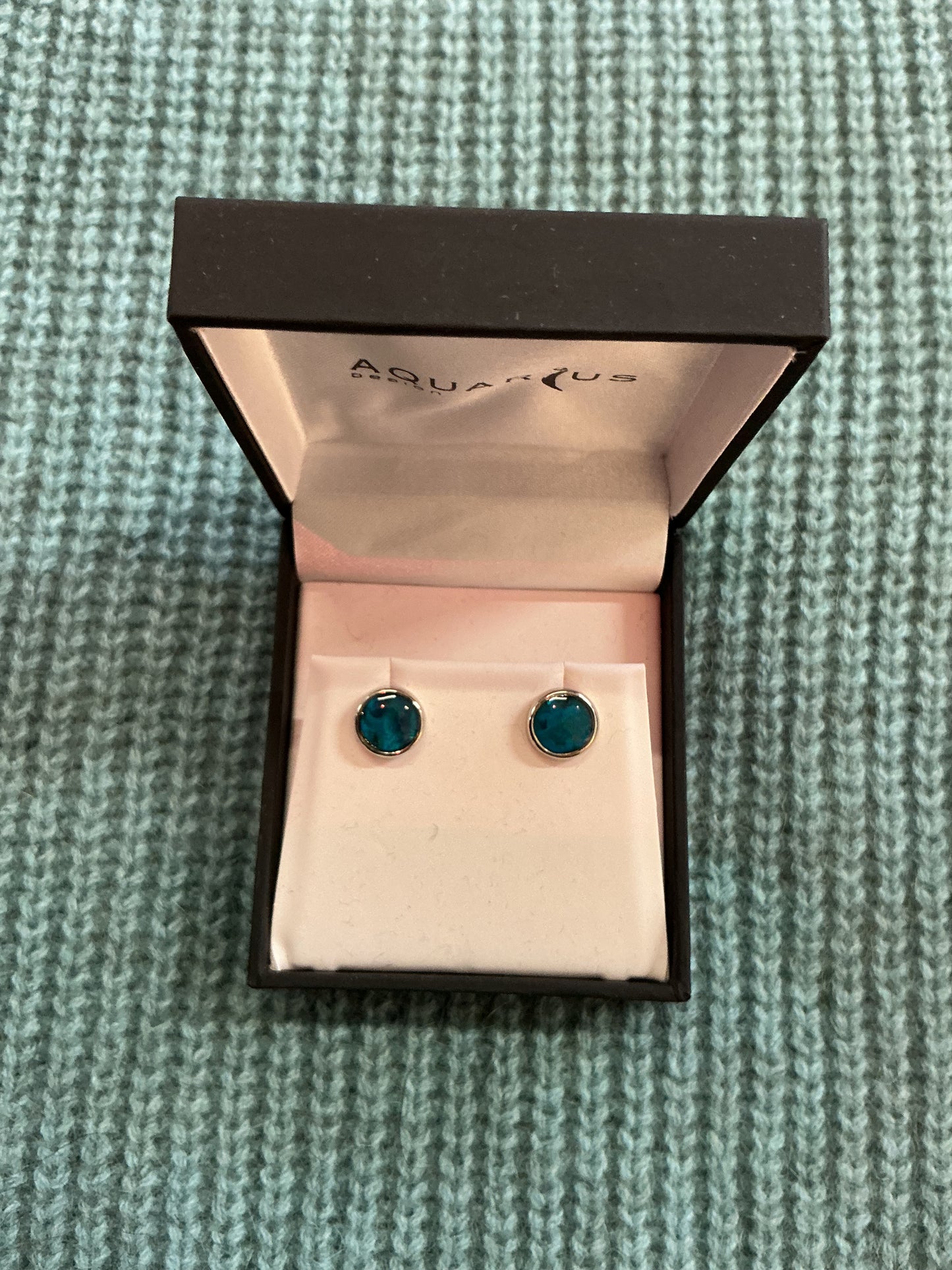 Paua Round Earrings