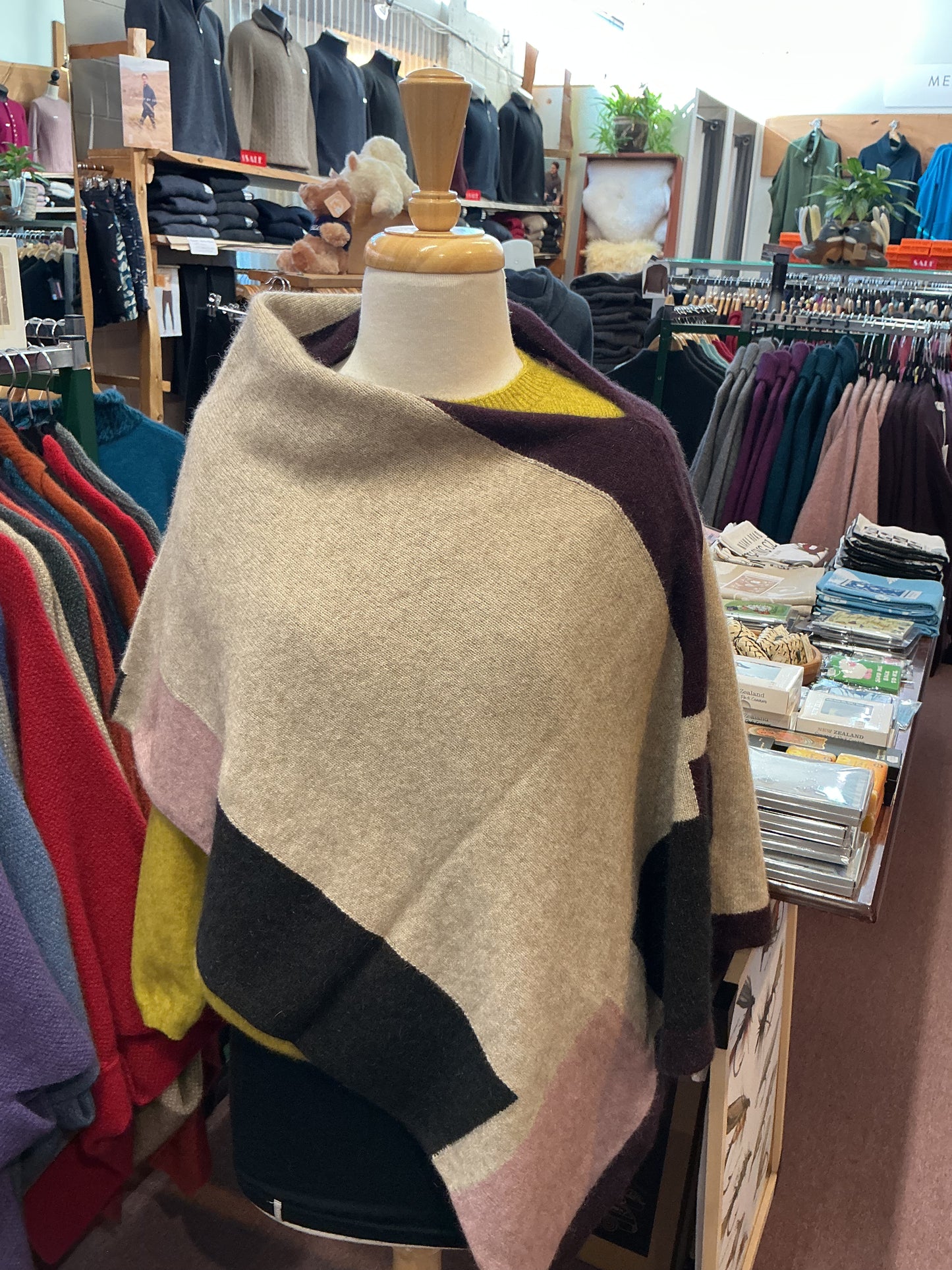 Possum Merino Empress Poncho Merinomink