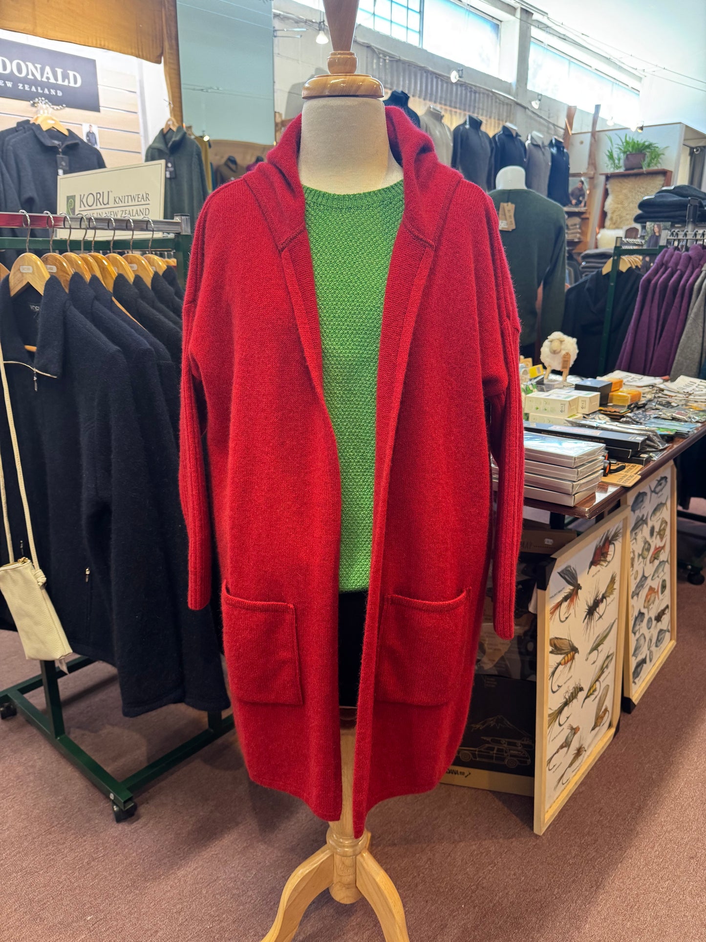 Hooded Longline Cardigan