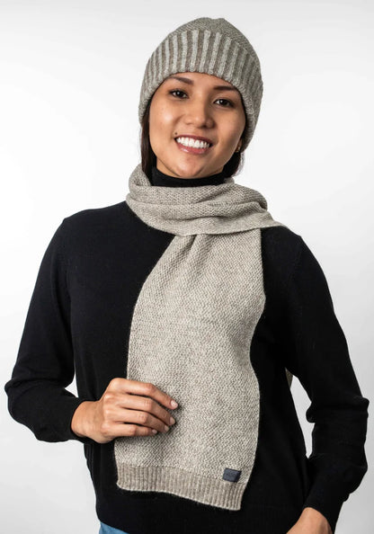 Moss Stitch Plated Beanie