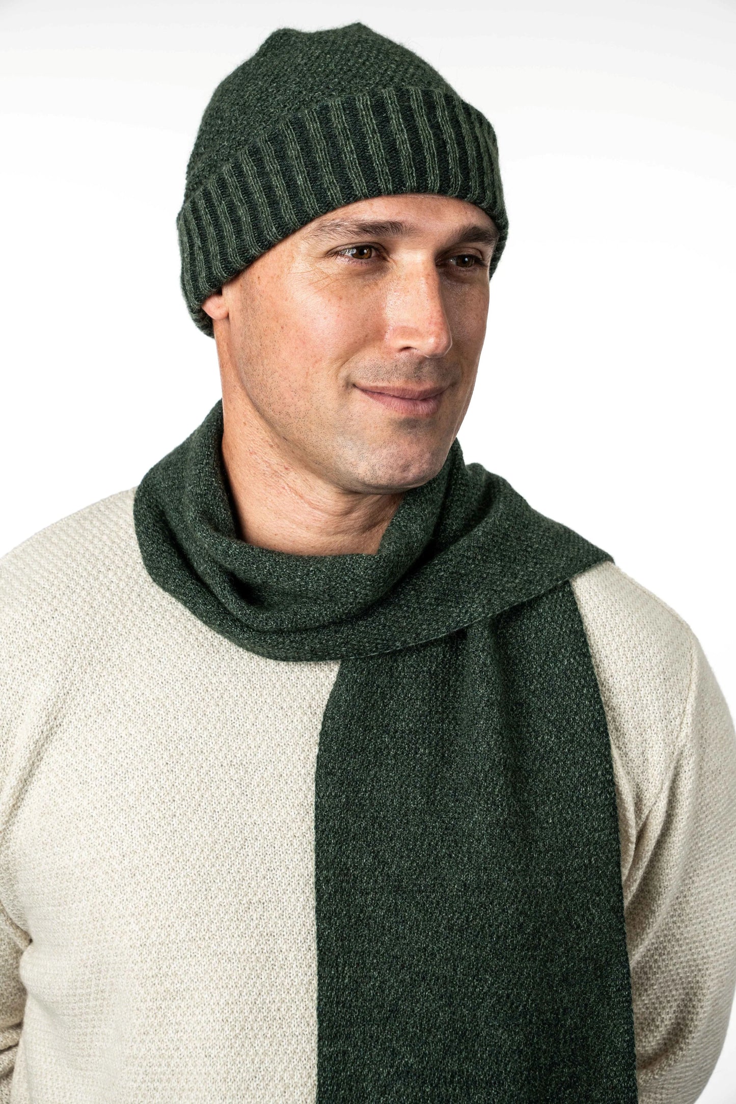 Moss Stitch Plated Scarf