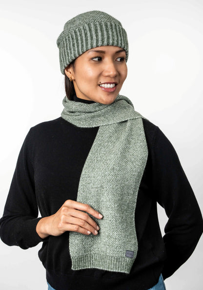 Moss Stitch Plated Beanie