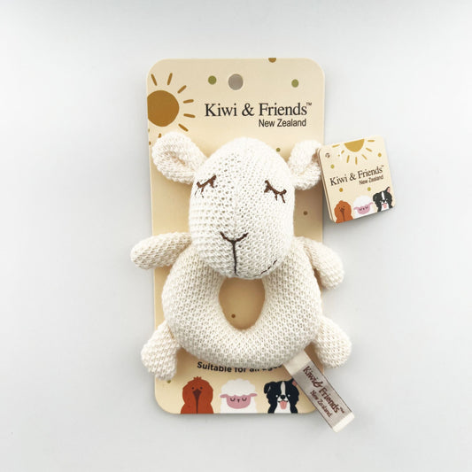 Rattle Sleeping Sheep Knitted