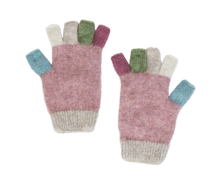 Kids Multi Fingerless Gloves