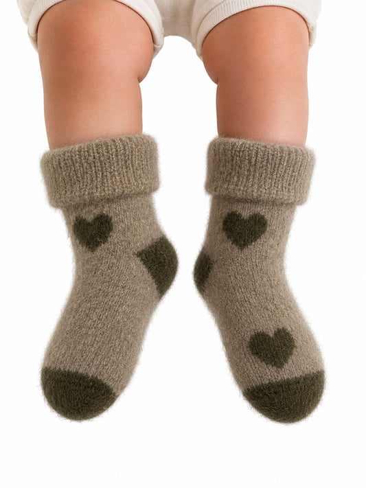 Baby Possum Heart Sock