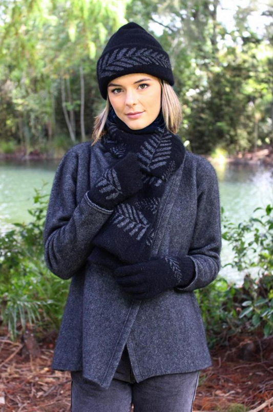 Reversible Fern Scarf