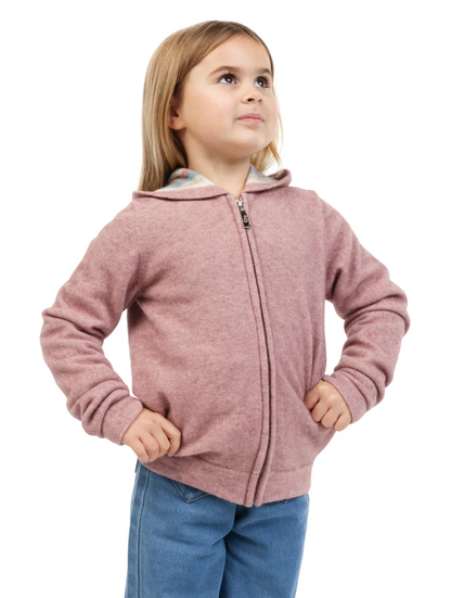 Kids Striped Zip Hoodie