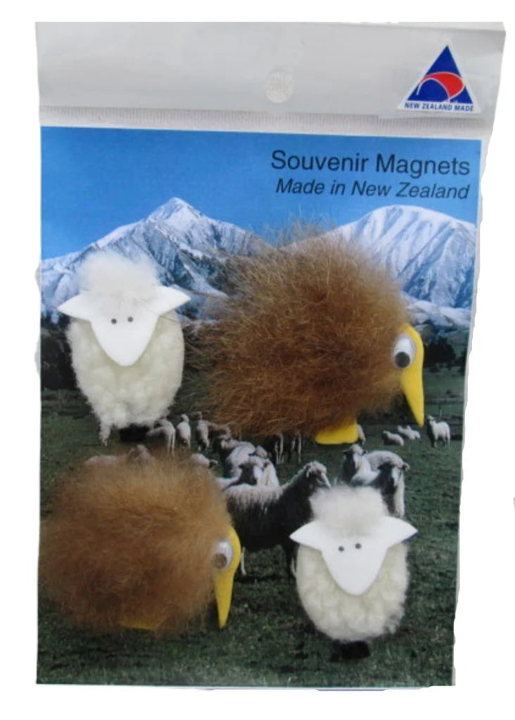 Sheep and Kiwi Magnets on Scenic