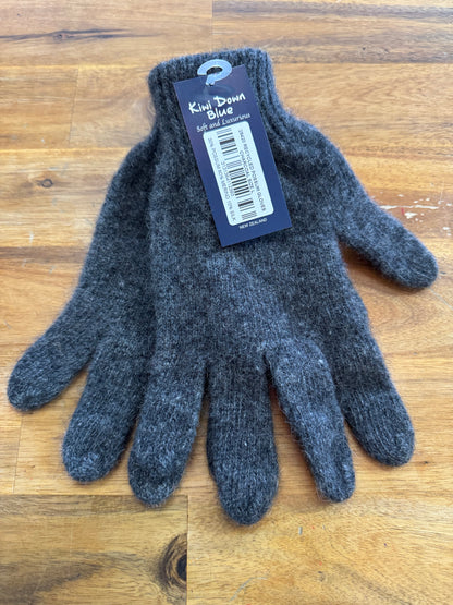 Kiwi Down Blue Recycled Possum Gloves