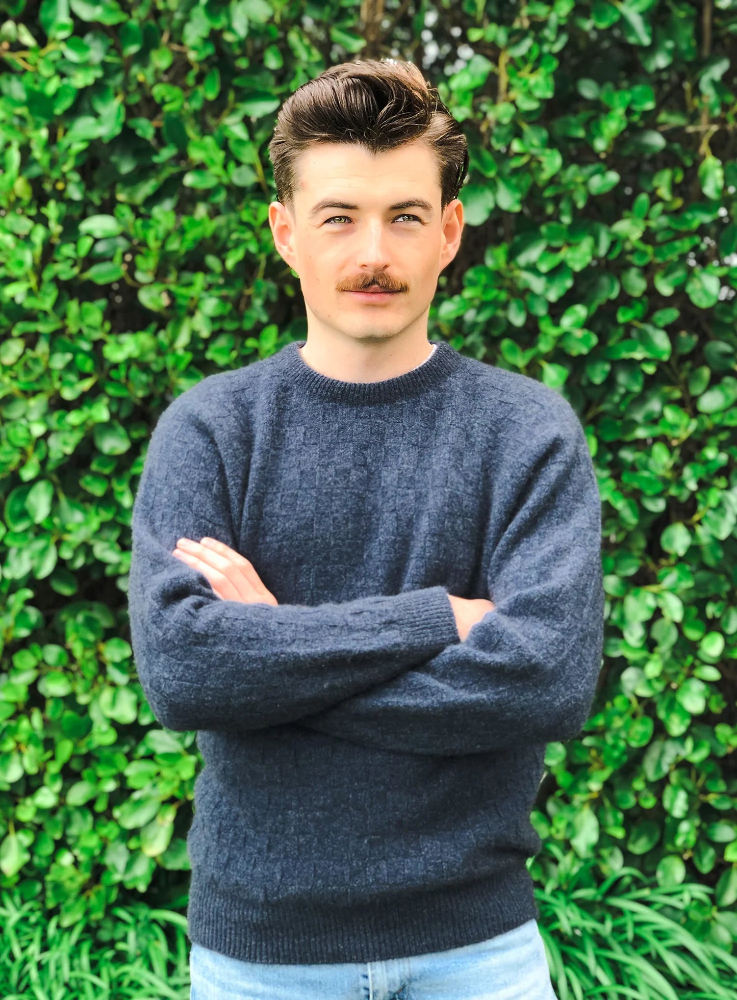 Crew Neck Purl Jumper