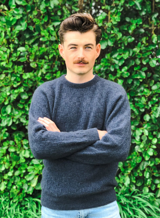 Crew Neck Purl Jumper