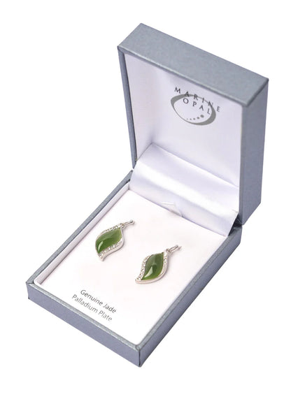Moraine Opal Jade Earrings